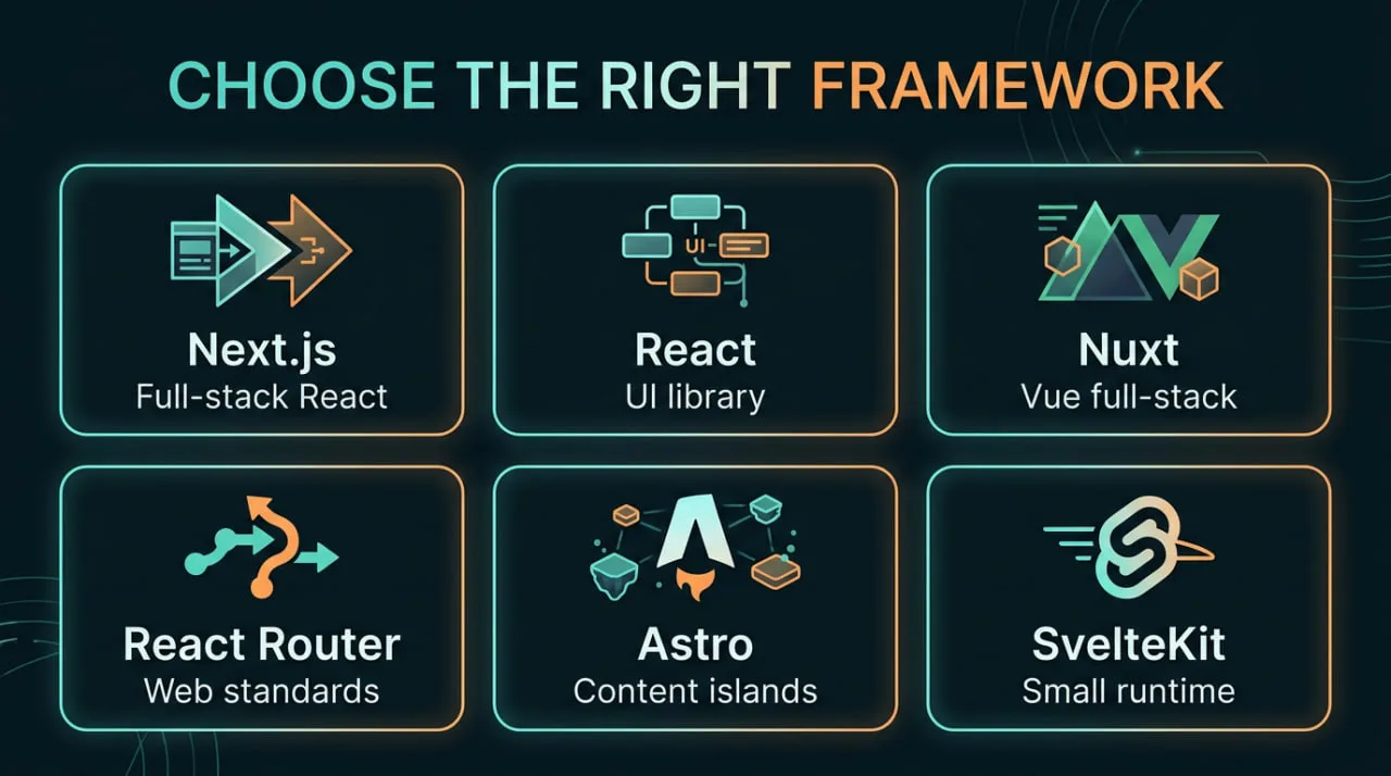 Choose the right framework